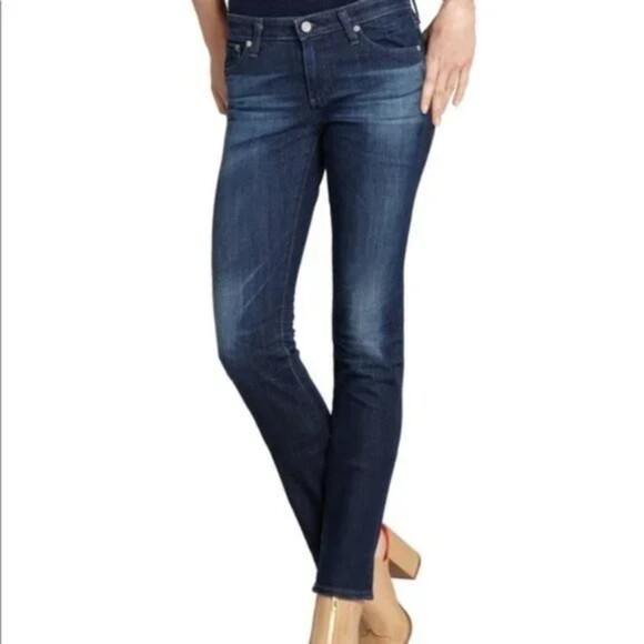 AG Adriano Goldschmied Premiere Skinny Straight Jeans size 28R - Picture 1 of 8